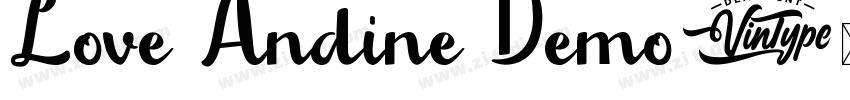 Love Andine Demo字体转换